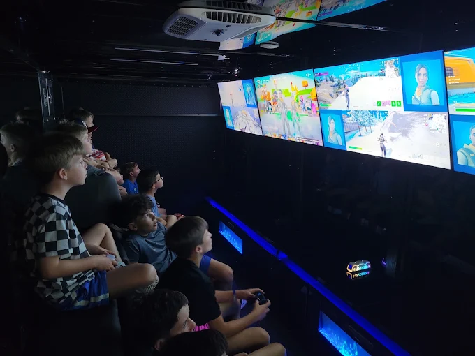 Inside the trailer